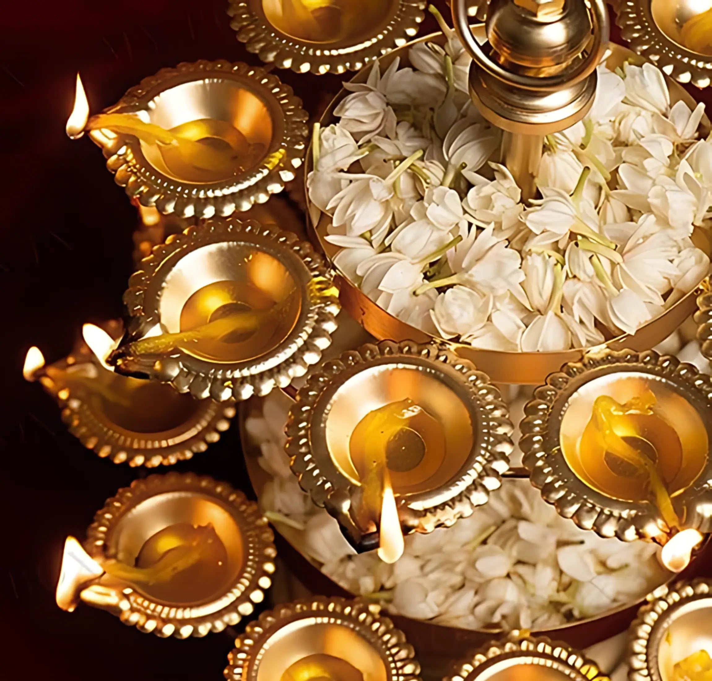 Metal 2 Layer Foldable Urli Diya Stand For Diwali & Home Decoration