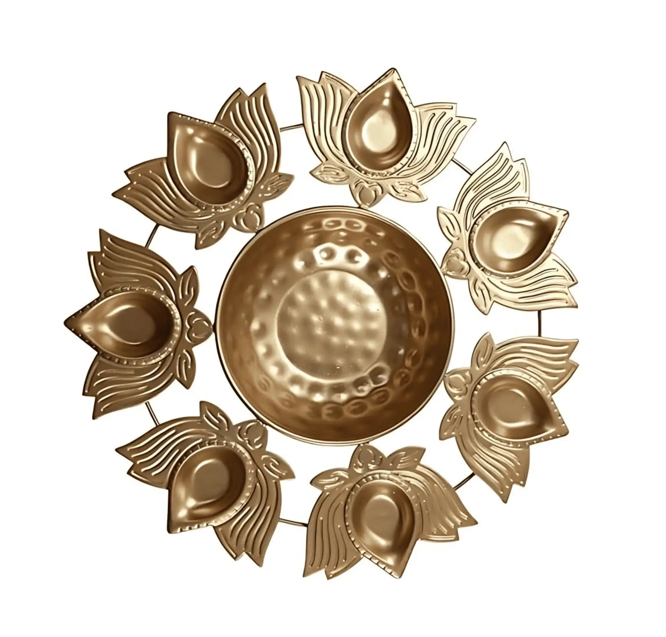 Metal Deepak Urli Bowl for Diwali & Festive Home Decoration Mall on Moon