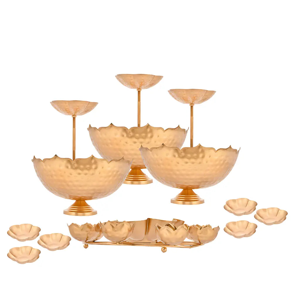 Taj Urli Floating Flower Set with Rangoli Urli Stand – 9 Pieces Mall on Moon