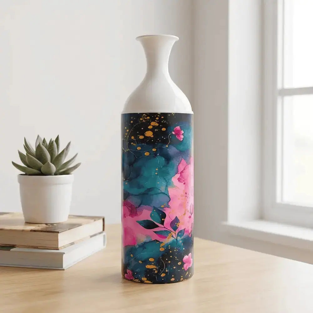 Abstract Floral Decorative Flower Vase Set of 3 for Home Decor Mall on Moon