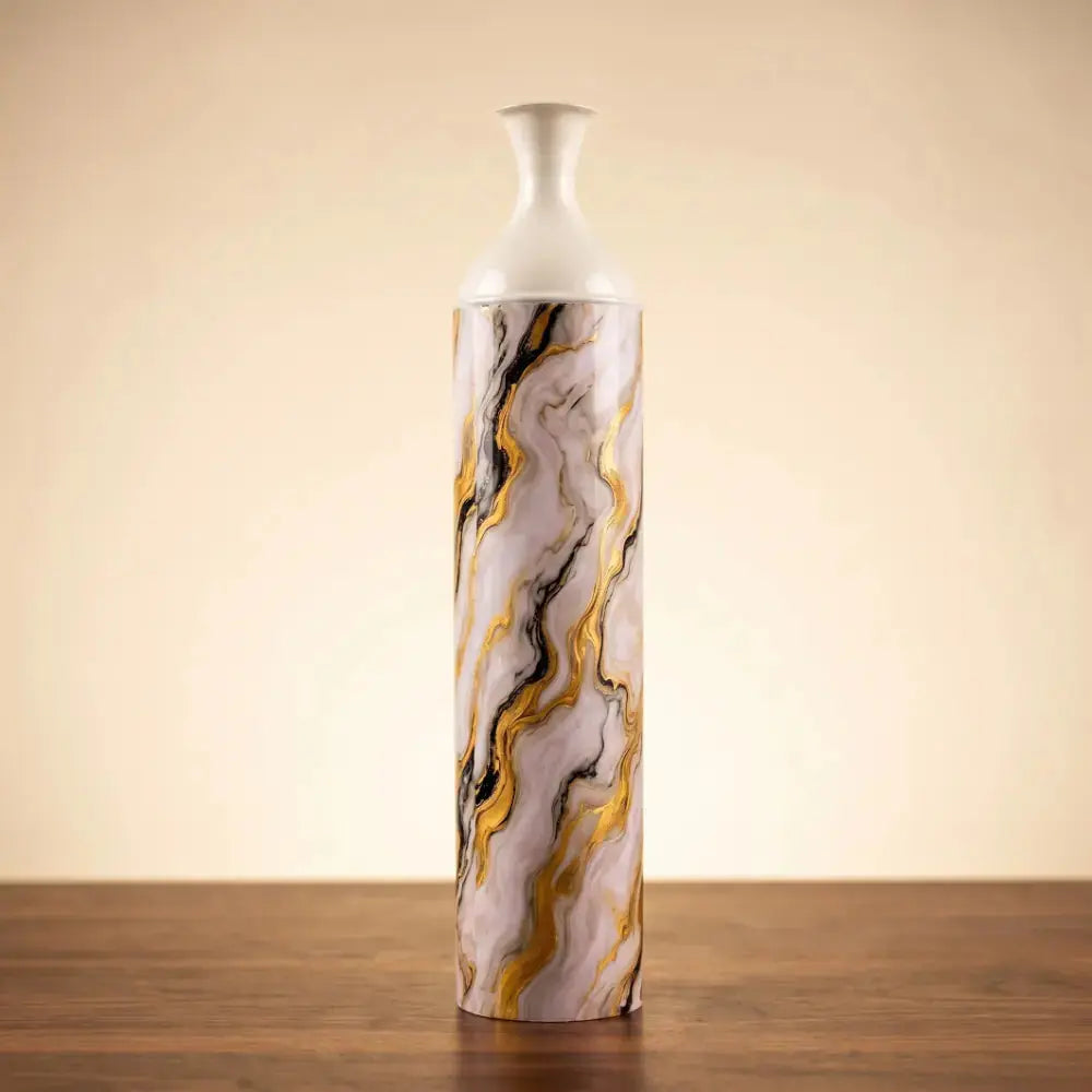 Marble Finish Decorative Flower Vase Set of 3 for Home Decor Mall on Moon