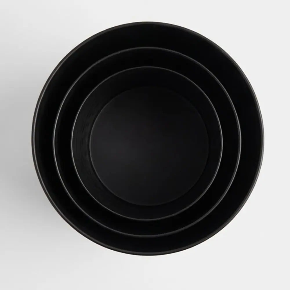 Black Decorative Planter Set of 3 for Home