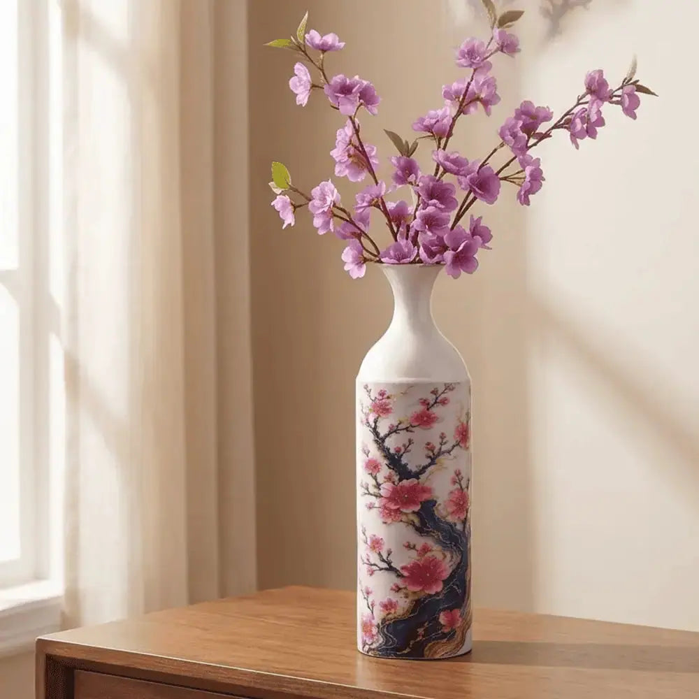 Cherry Blossom Decorative Flower Vase Set of 3 Mall on Moon