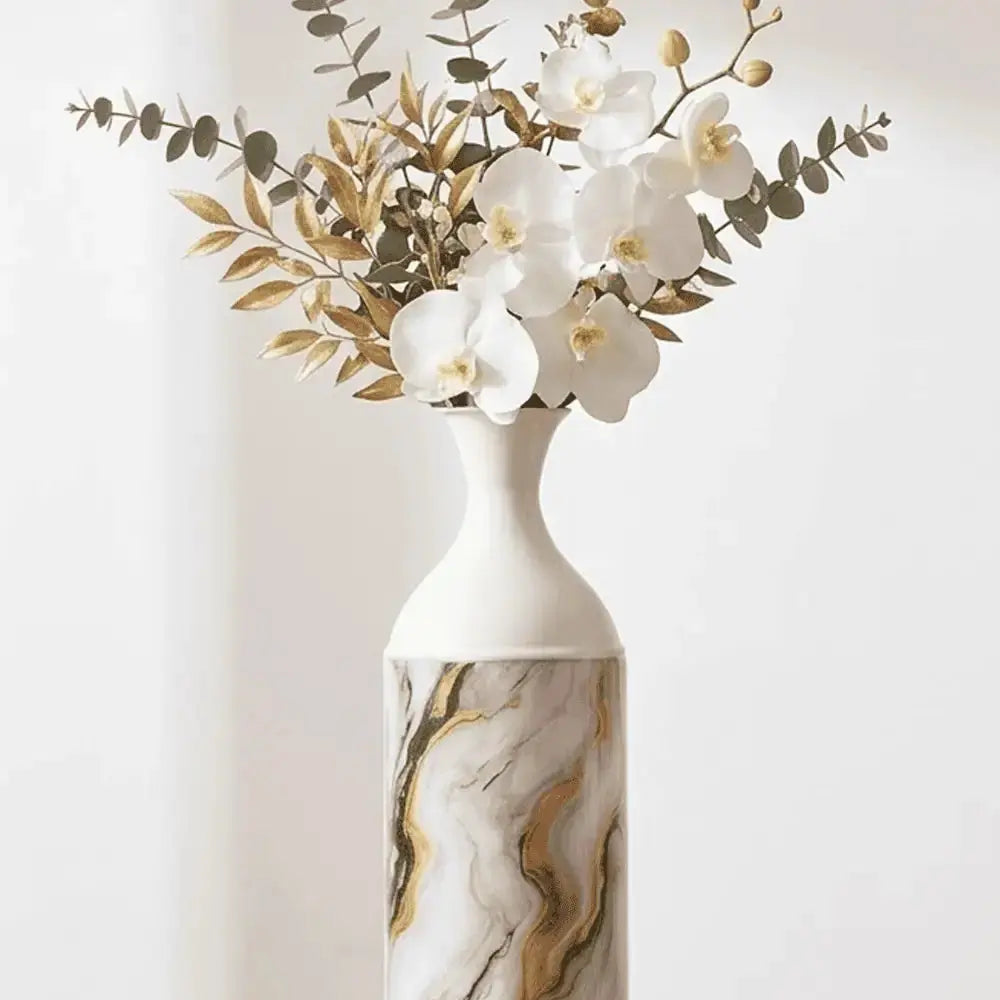 Marble Finish Decorative Flower Vase Set of 3 for Home Decor Mall on Moon