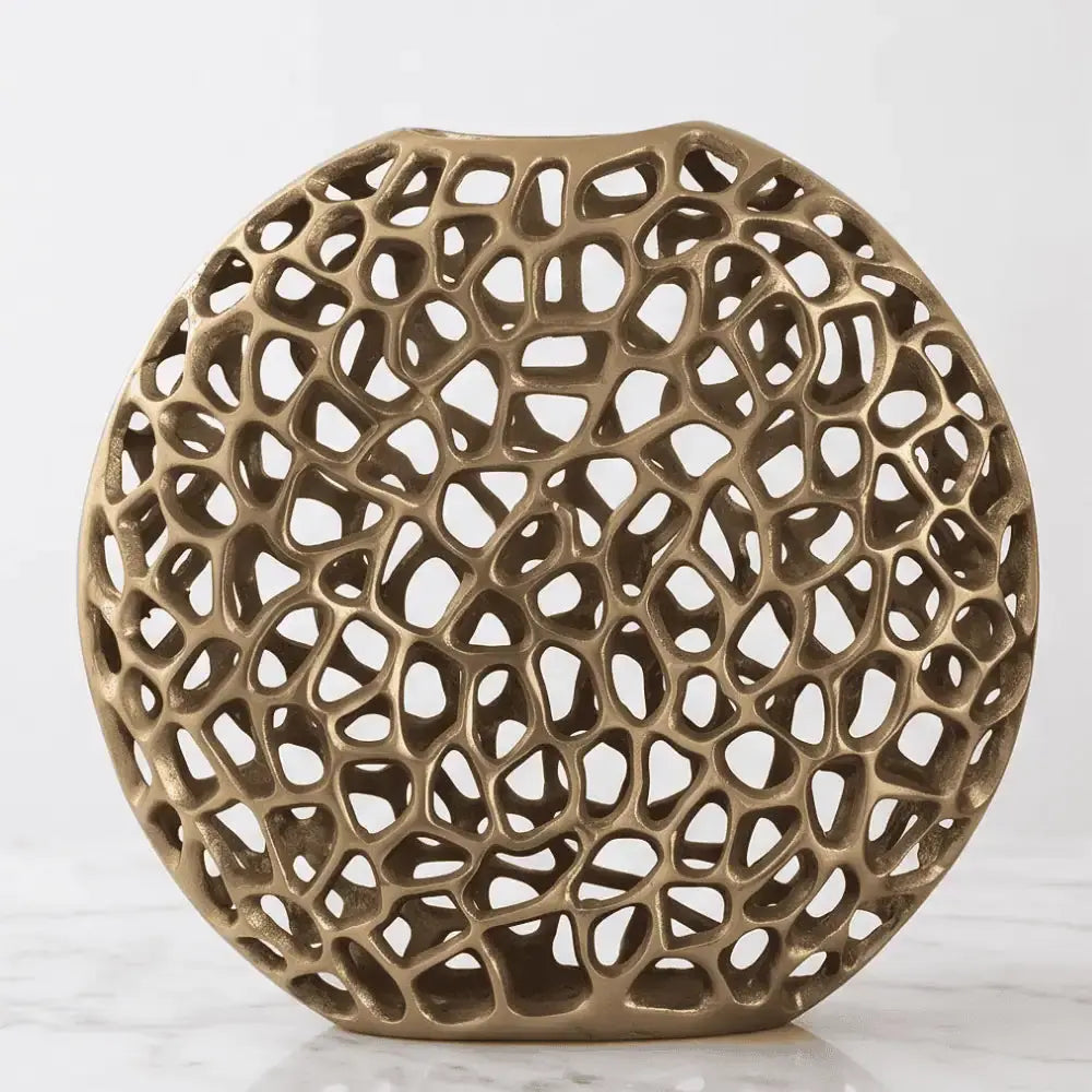 Celeste Sculptural Aluminium Vase Luxury Home Décor Mall on Moon