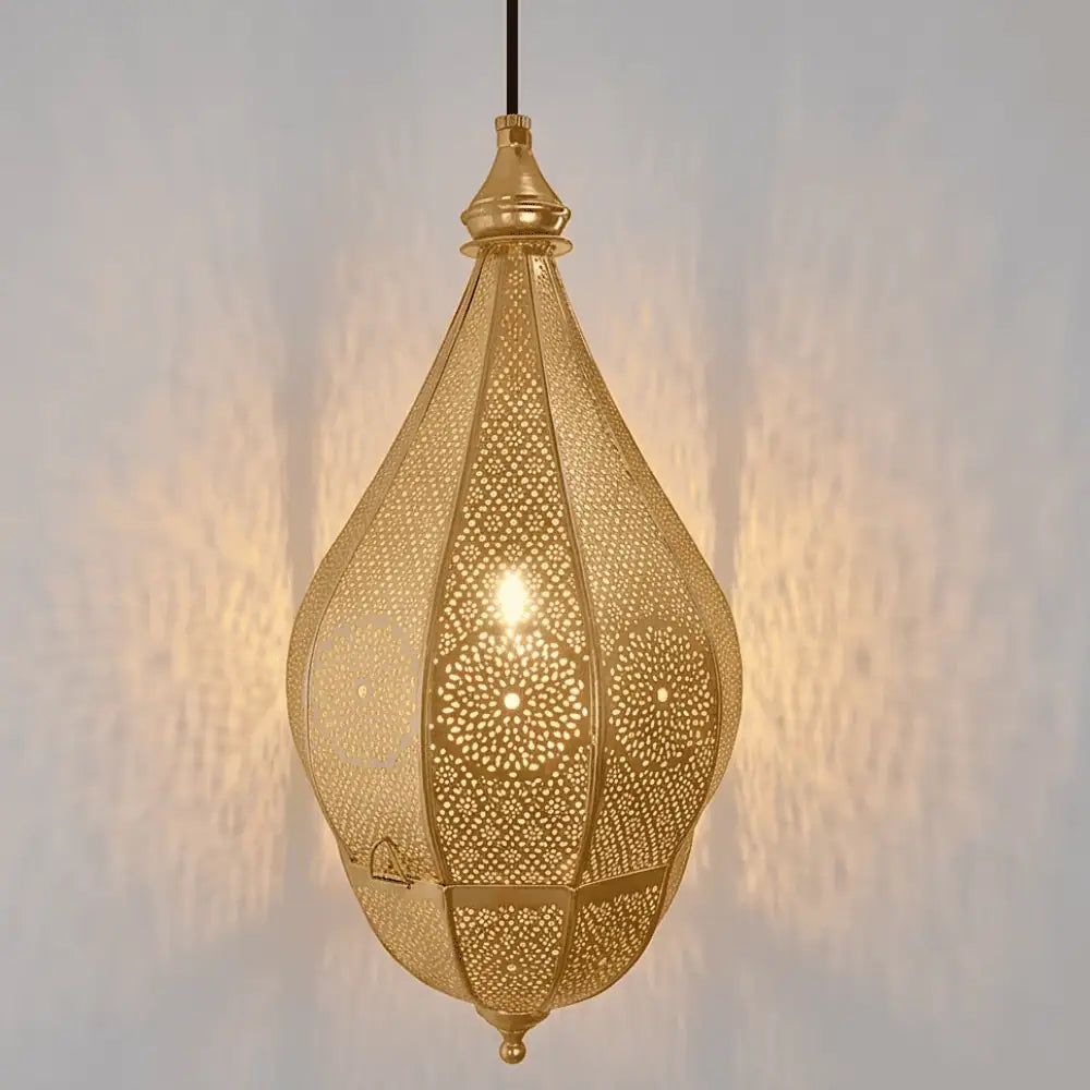 Moorish Moroccan Metal Hanging Pendant Ceiling Lamp