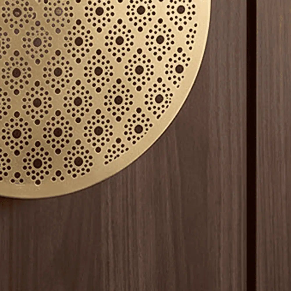 Metal Engraved Wall Sconce Golden Decorative Wall Lamp