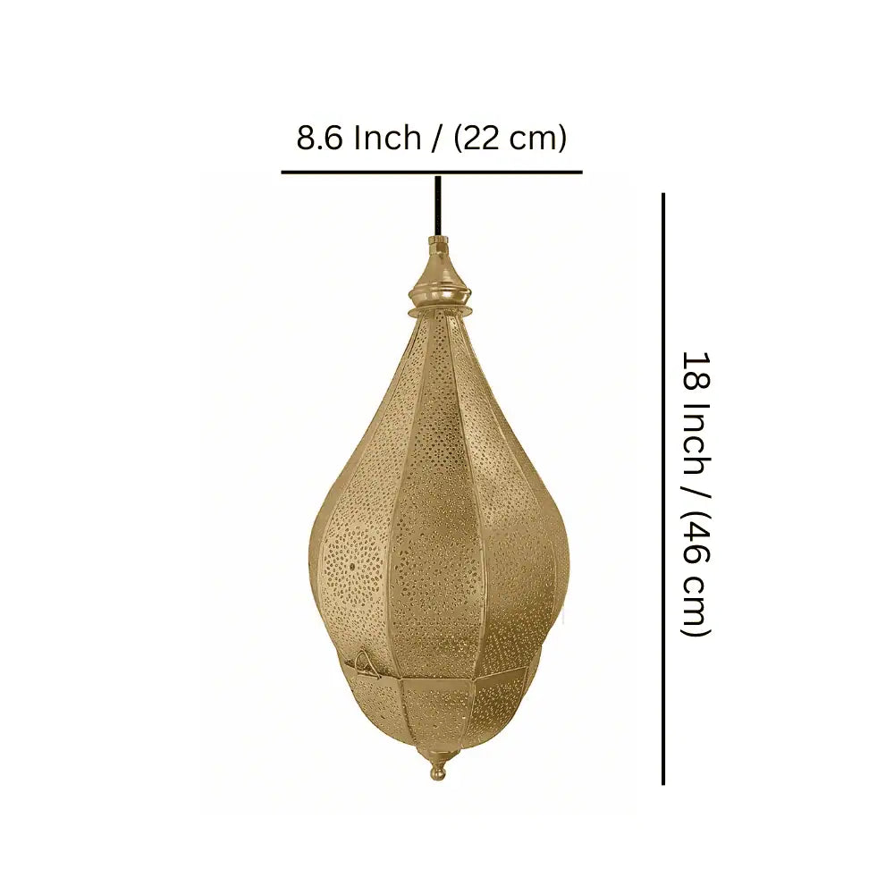 Moorish Moroccan Metal Hanging Pendant Ceiling Lamp