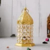 Crystal Engraved Tealight Candle Holder Lantern