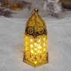 Crystal Engraved Tealight Candle Holder Lantern