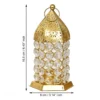 Crystal Engraved Tealight Candle Holder Lantern