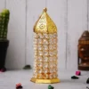 Crystal Engraved Tealight Candle Holder Lantern