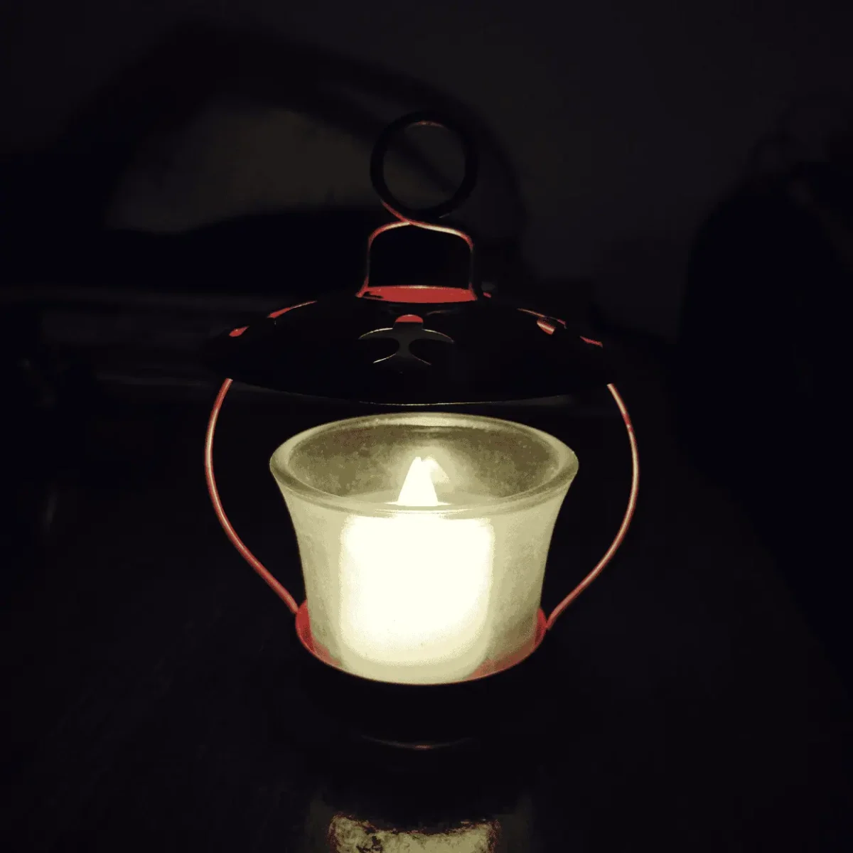 Corsica Mystic Red Metal Votive Candle Holder Lantern for Home Decor & Gifting