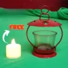 Corsica Mystic Red Metal Votive Candle Holder Lantern for Home Decor & Gifting