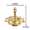 Metal Gold Urli Bowl Diya Stand