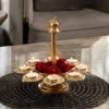 Metal Gold Urli Bowl Diya Stand