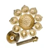 Metal Gold Urli Bowl Diya Stand
