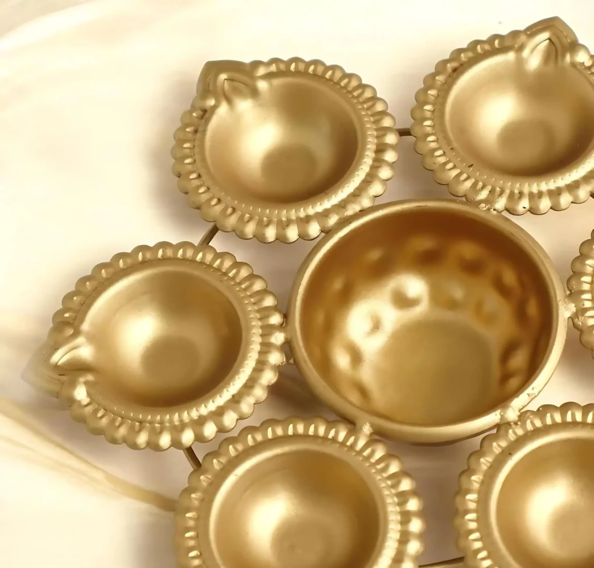 Mini Metal Gold Urli Bowl for Home Decoration