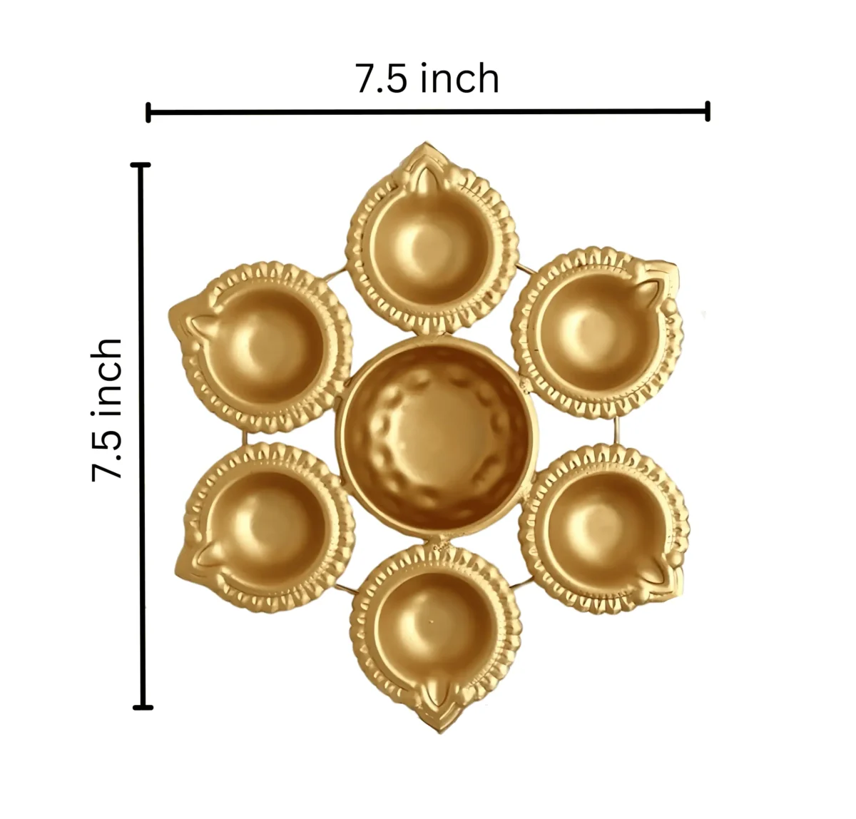 Mini Metal Gold Urli Bowl for Home Decoration