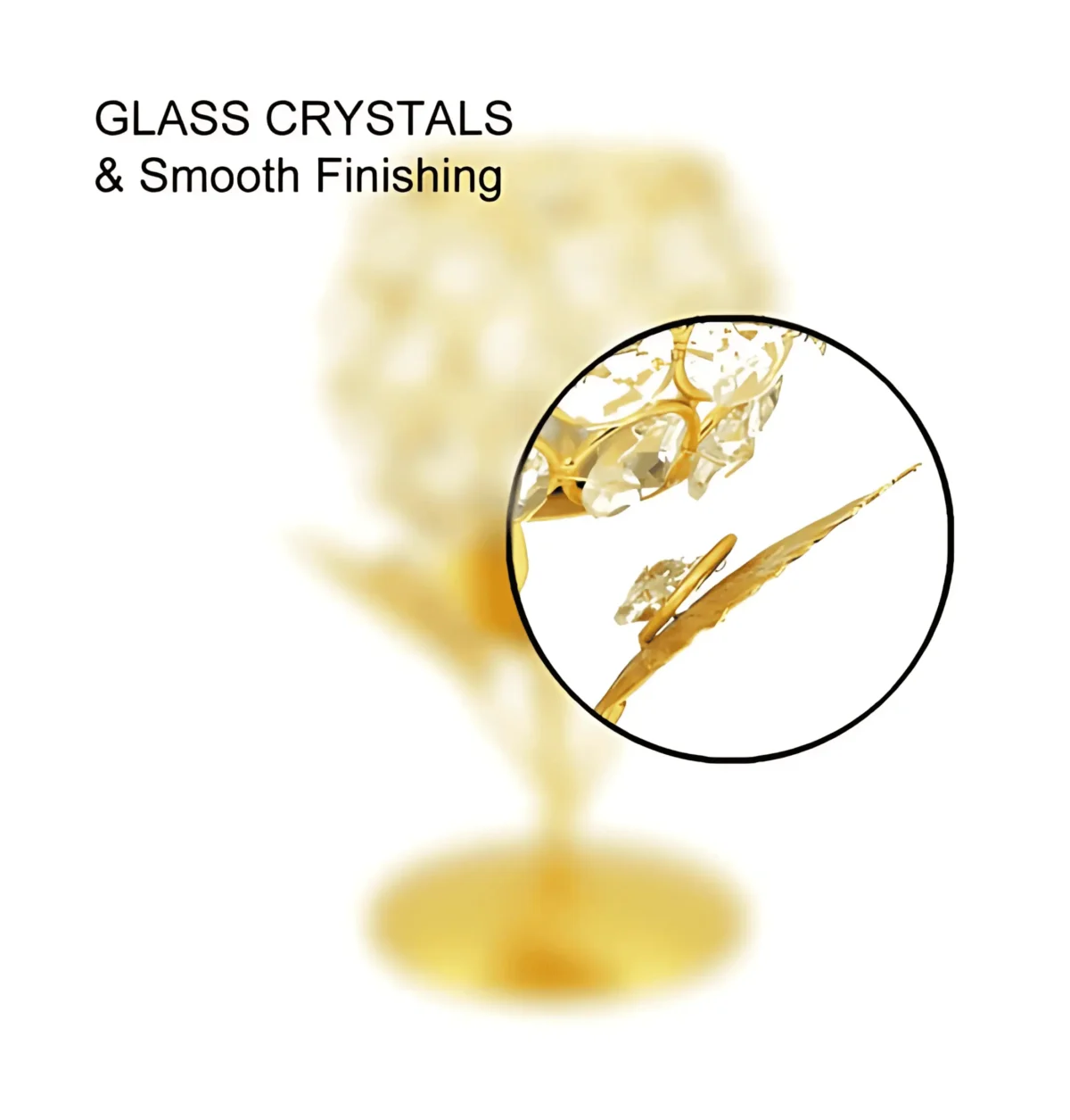Metal Crystal Tealight Candle Holder Stand