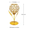 Metal Crystal Tealight Candle Holder Stand