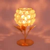 Metal Crystal Tealight Candle Holder Stand