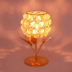 Metal Crystal Tealight Candle Holder Stand