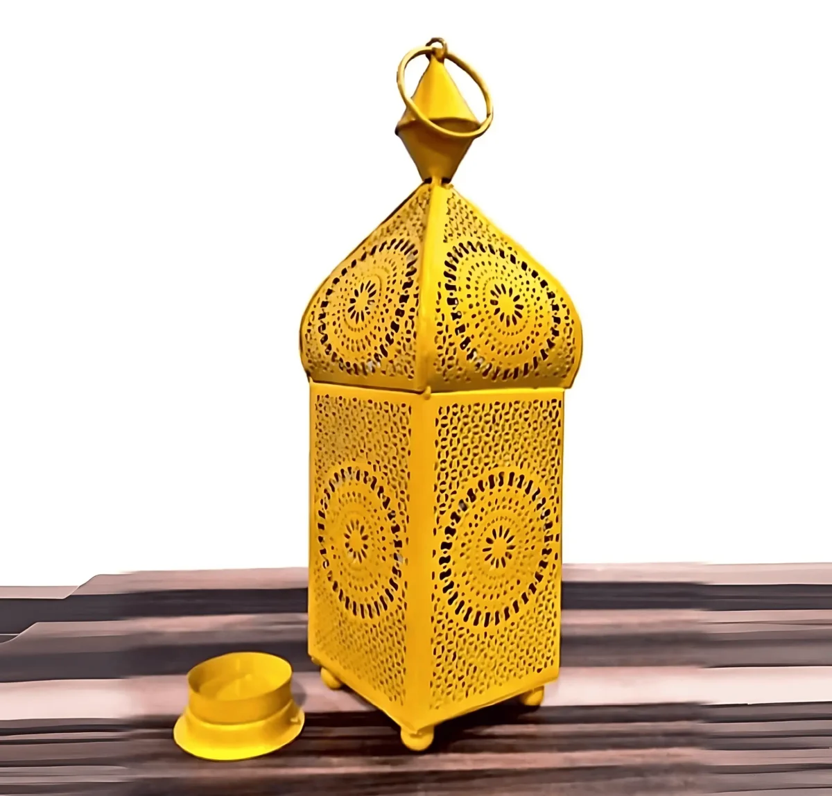 Metal Table Top Candle Holder Lantern For Home Decoration